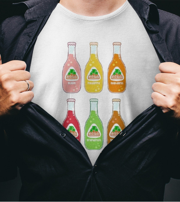 Jarritos Soda Bottle Guava Pineapple Mandarin Strawberry Grapefruit Tamarind T-Shirt