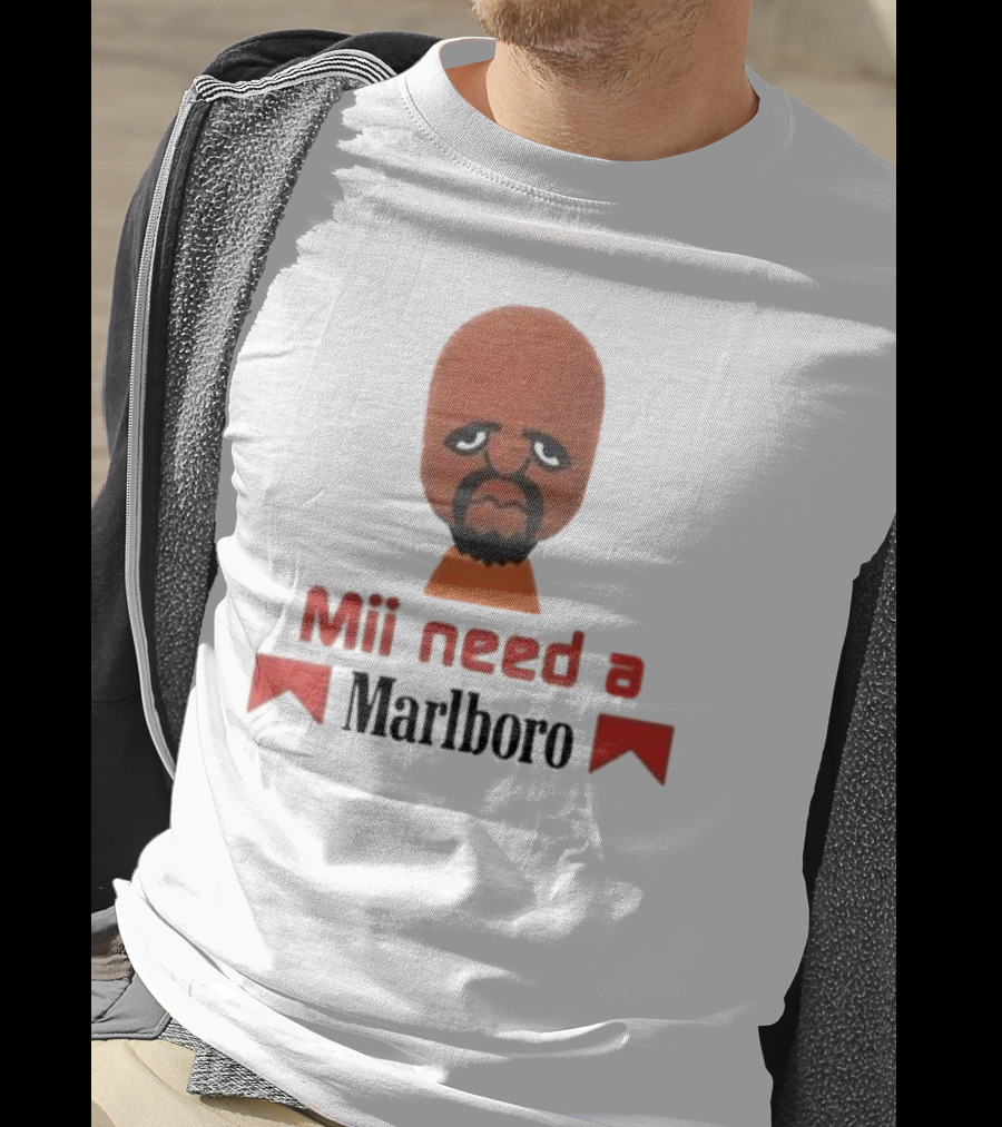 Mii Need A Marlboro Nintendo Parody T-Shirt