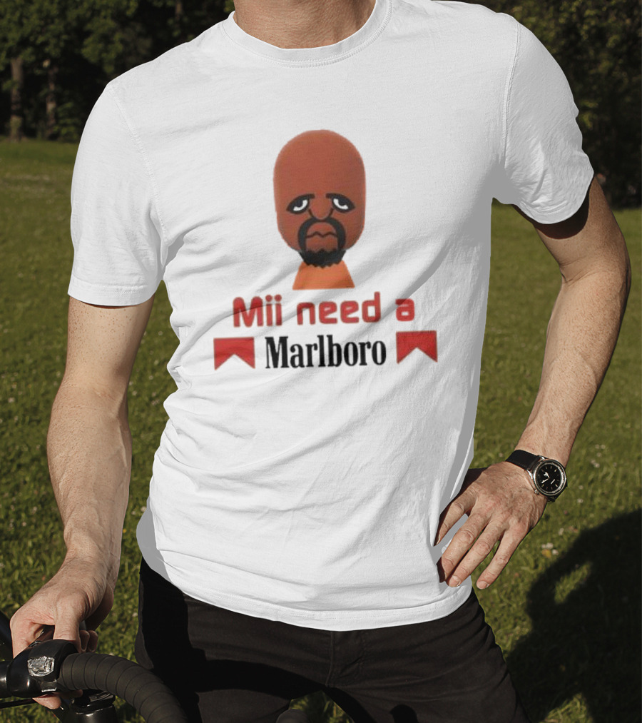 Mii Need A Marlboro Nintendo Parody T-Shirt