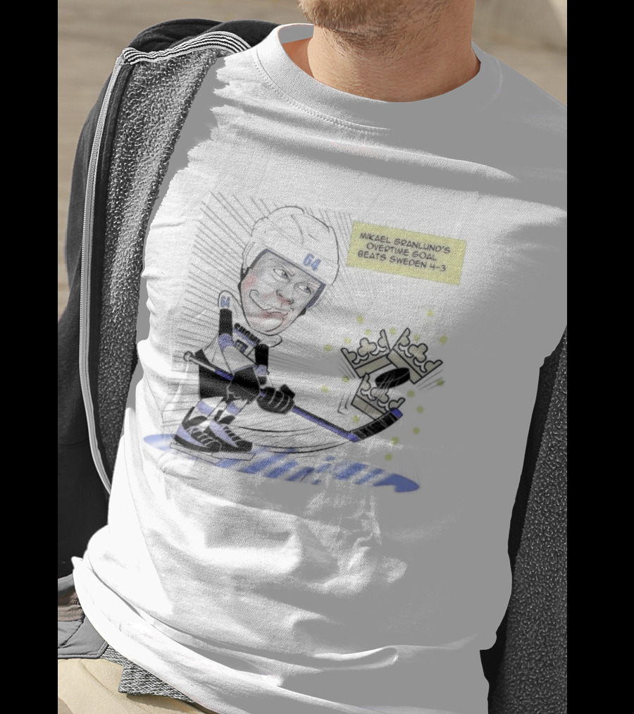 Mikael Granlund Overtime Goal Wins 4-3 Against Sweden With Hockey Crown Icon T-Shirt
