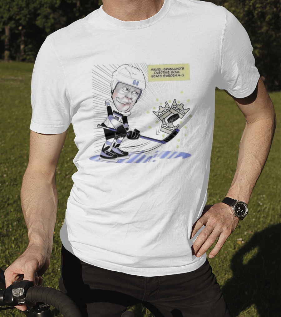 Mikael Granlund Overtime Goal Wins 4-3 Against Sweden With Hockey Crown Icon T-Shirt