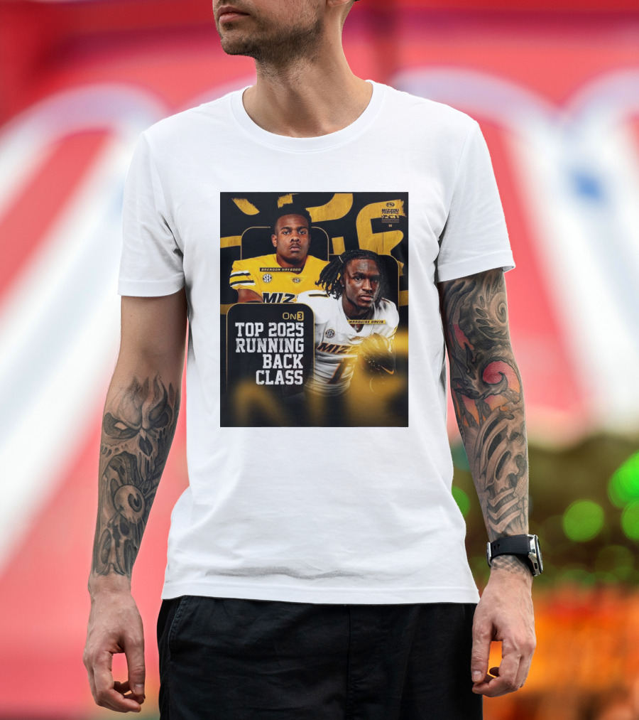 Missouri Football Top 2025 Running Back Class Brendon Haygood Marquise Davis SEC Mizzou T-Shirt