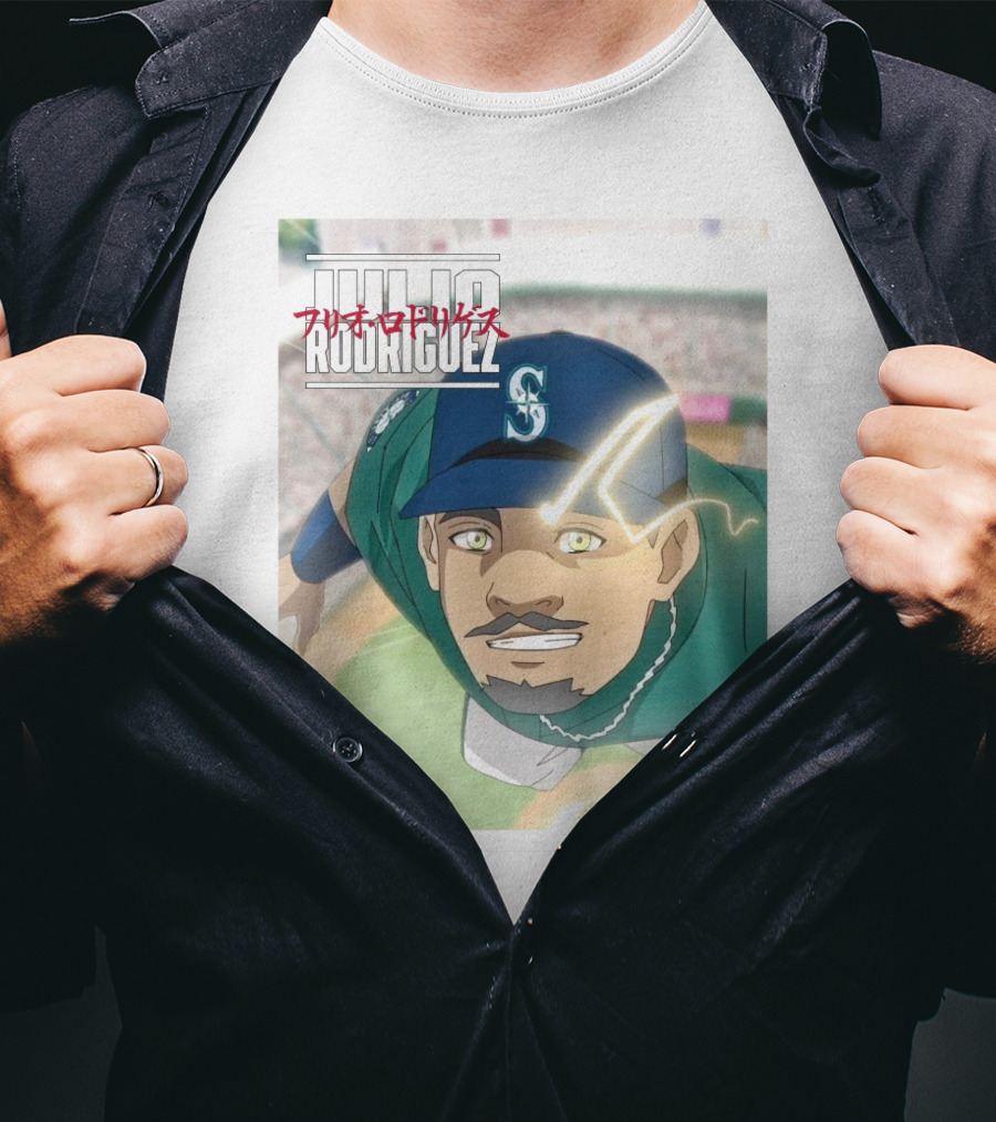 Seattle Mariners Julio Rodriguez Anime Heroes Of The Game MLB J-Rod T-Shirt