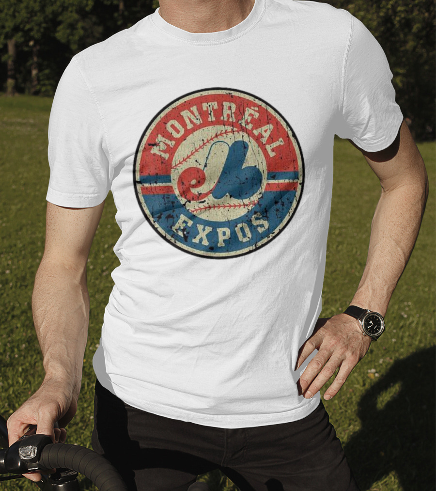 Montreal Expos Vintage Baseball Circle Emblem T-Shirt