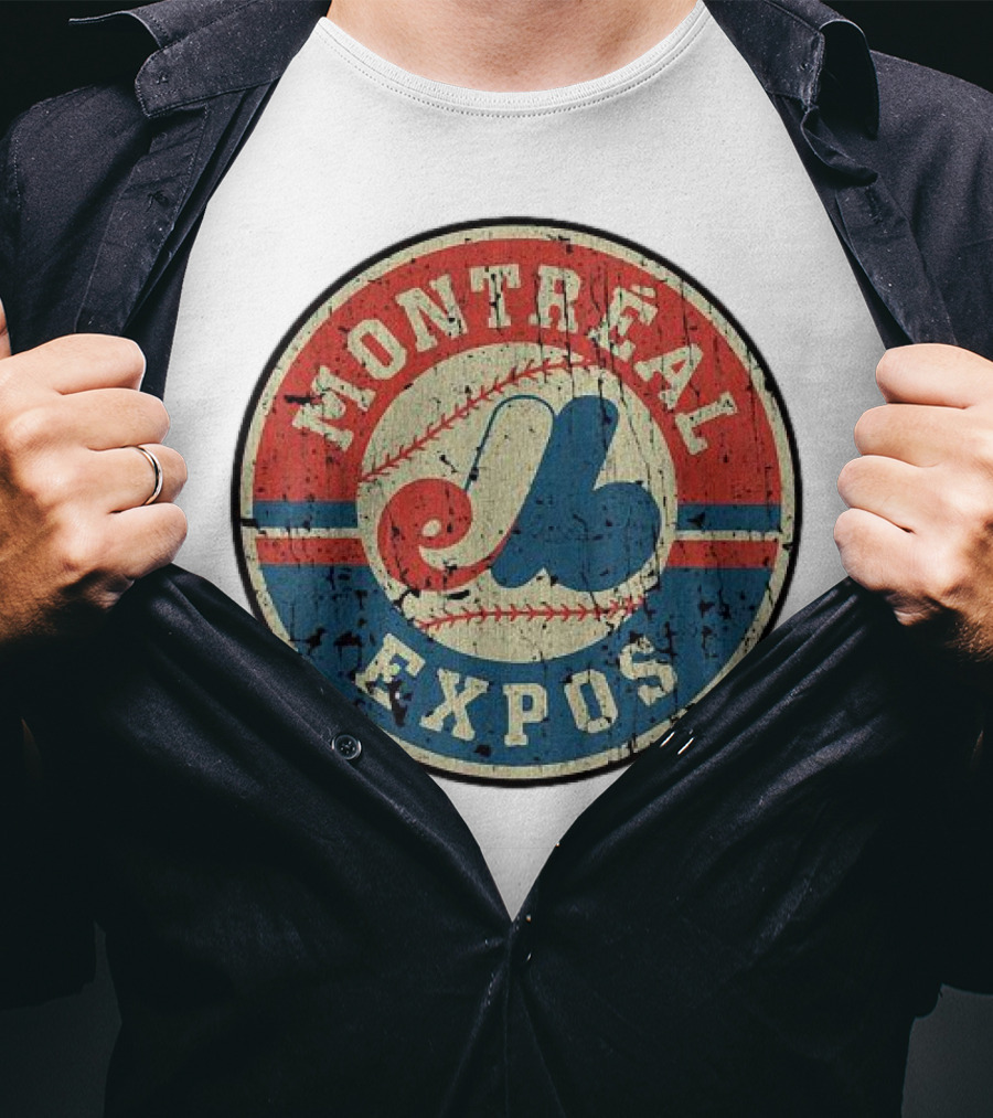 Montreal Expos Vintage Baseball Circle Emblem T-Shirt