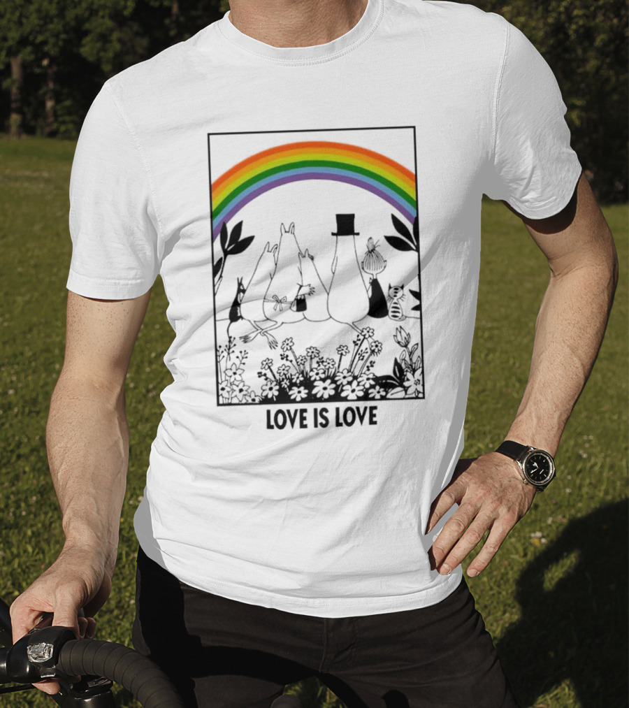 Moomin Rainbow Pride Love Is Love T-Shirt