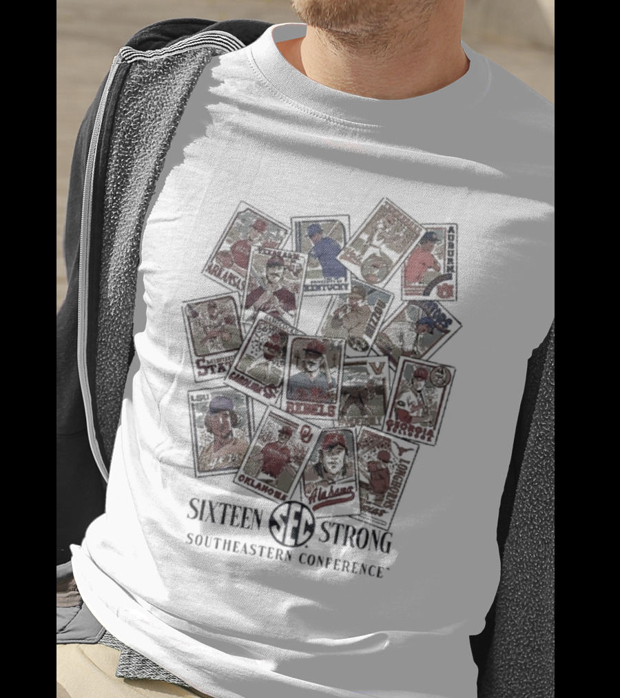 Sister Strong Southeastern Conference Vintage Baseball Cards T-Shirt