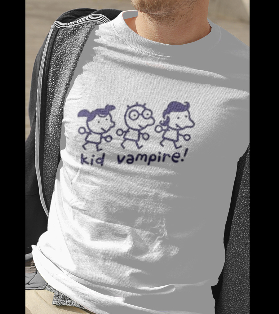 Mummy Joe Kid Vampire Purple Cartoon Characters T-Shirt