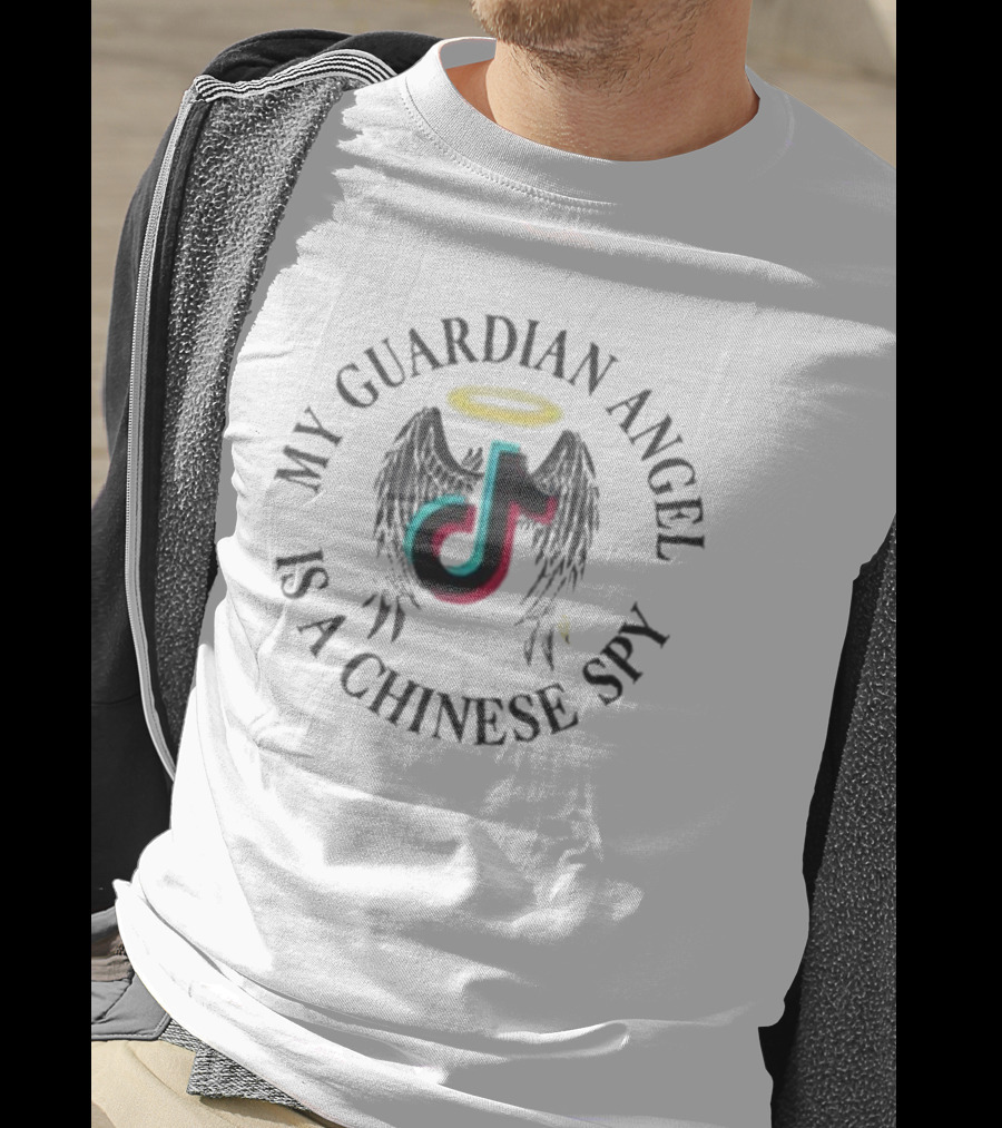 My Guardian Angel Is A Chinese Spy TikTok Wings Halo T-Shirt