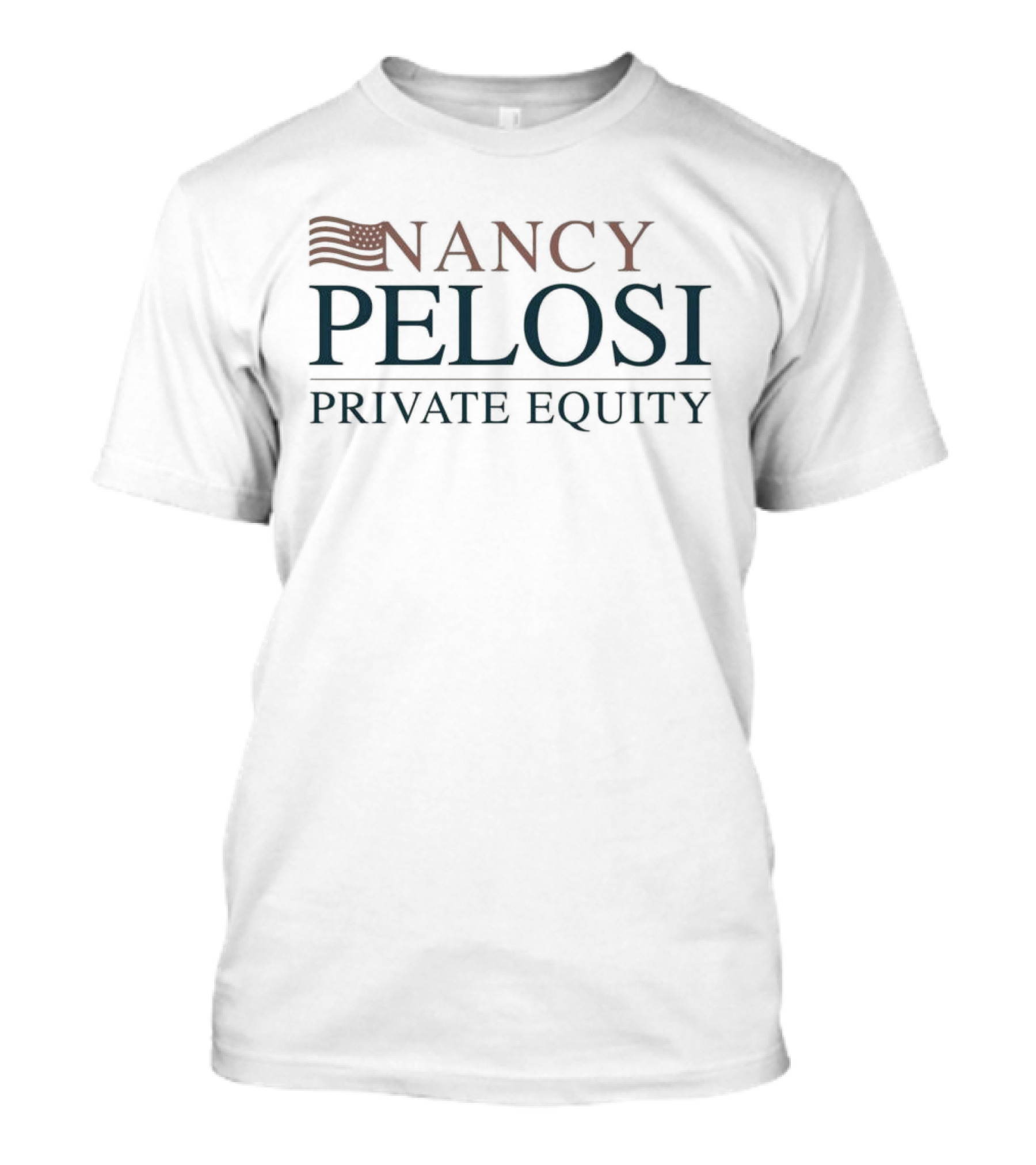 Nancy Pelosi Private Equity Vintage American Flag Influence T-Shirt
