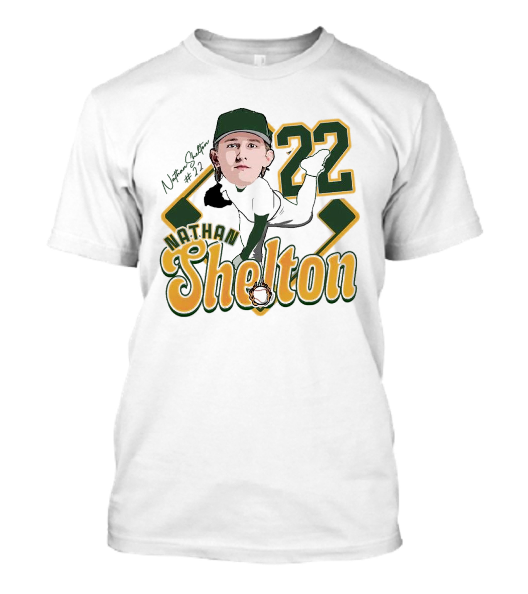 Nathan Shelton 22 Baseball Player 2025 T-Shirt