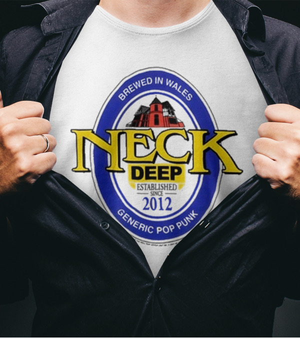 Neck Deep Generic Pop Punk Brewed In Wales 2012 T-Shirt