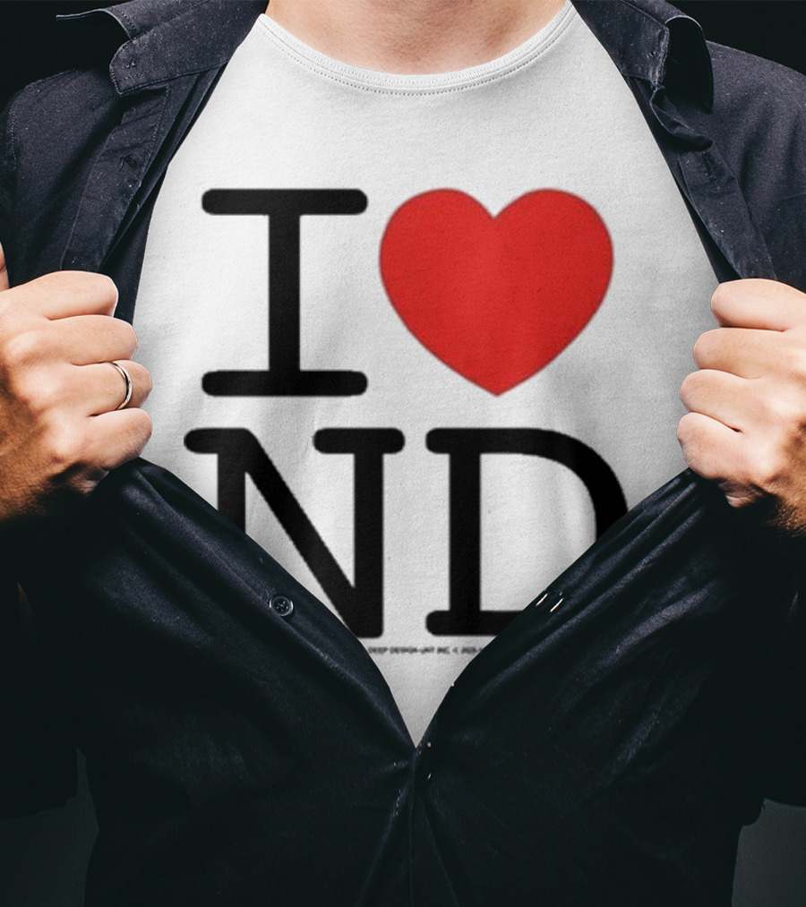 Neck Deep I Love ND Red Heart Graphic T-Shirt