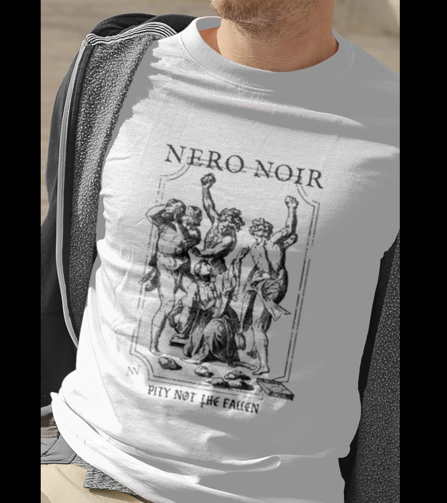 Nero Noir Pity Not The Fallen Skeleton Trio T-Shirt