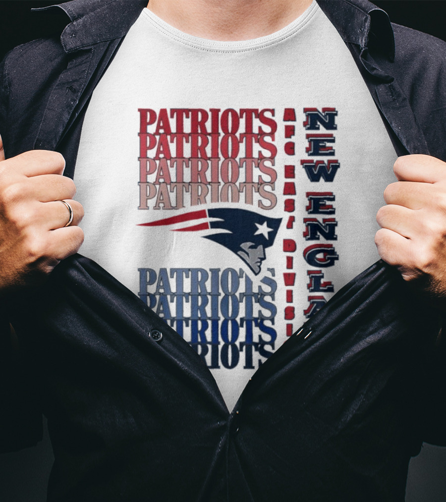 Patriots New England AFC East Division Football Team T-Shirt