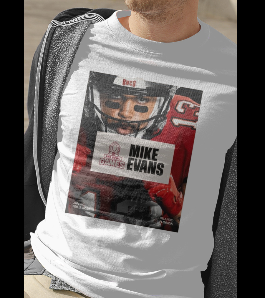 Pro Bowl Games 2025 Mike Evans Tampa Bay Buccaneers Jan 30 – Feb 2 Orlando Florida T-Shirt