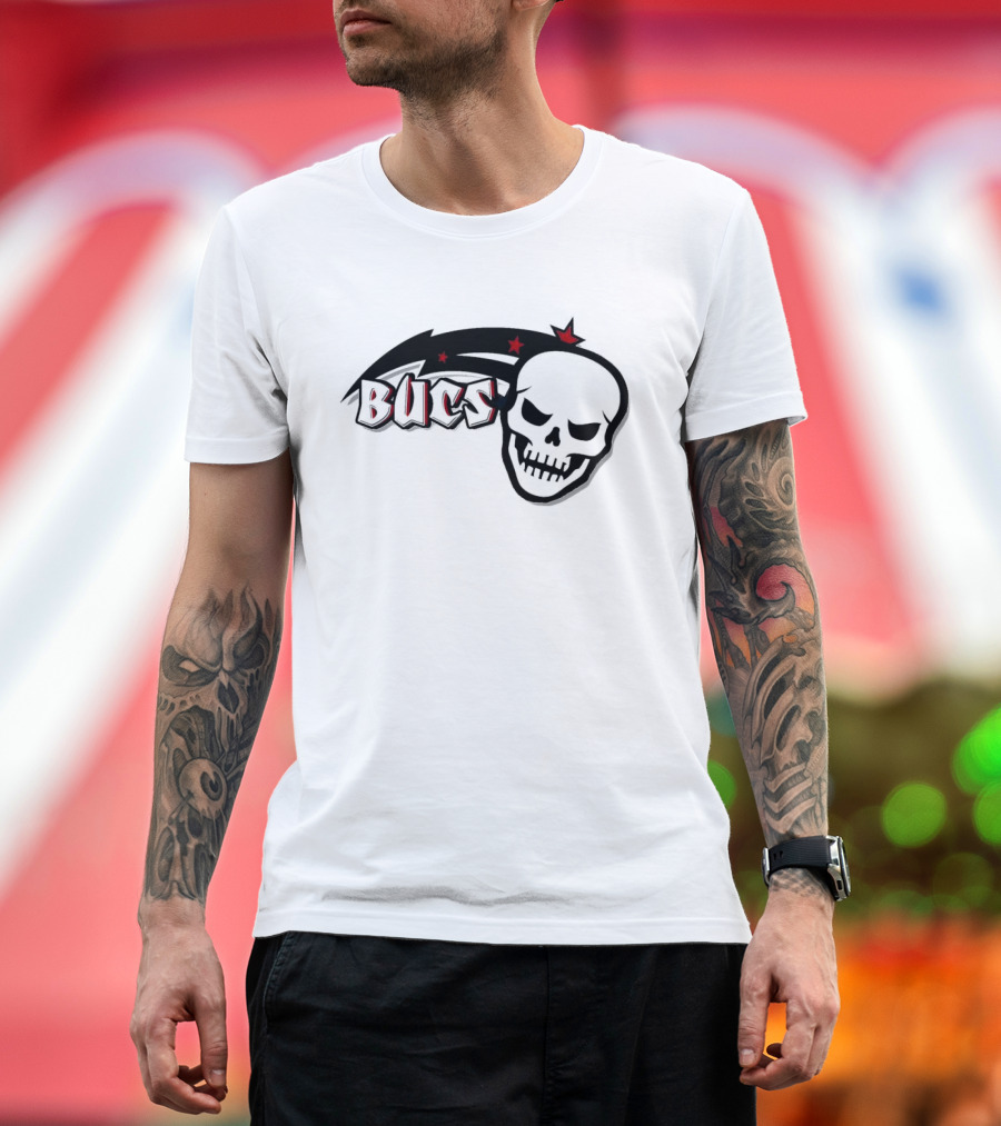 NFL NBA Tampa Bay Buccaneers Orlando Magic Stars Red Blue T-Shirt