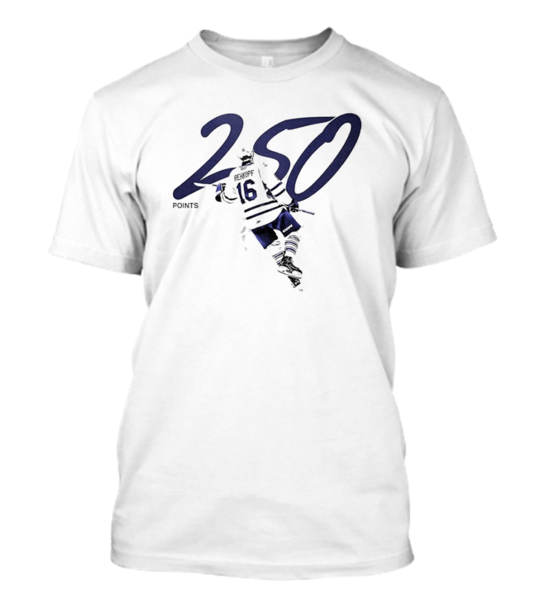 Carson Rehkopf Brampton Steelheads 250 Career Points Achievement T-Shirt