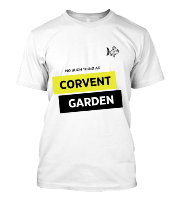 No Such Thing As Corvent Garden With Yellow And Black Text Blocks T-Shirt