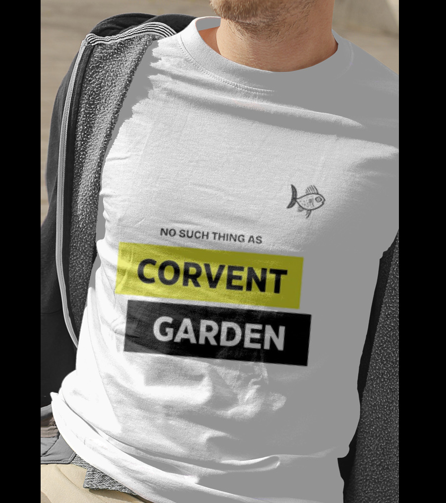 No Such Thing As Corvent Garden With Yellow And Black Text Blocks T-Shirt