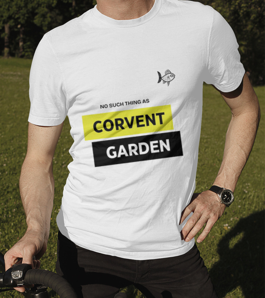 No Such Thing As Corvent Garden With Yellow And Black Text Blocks T-Shirt