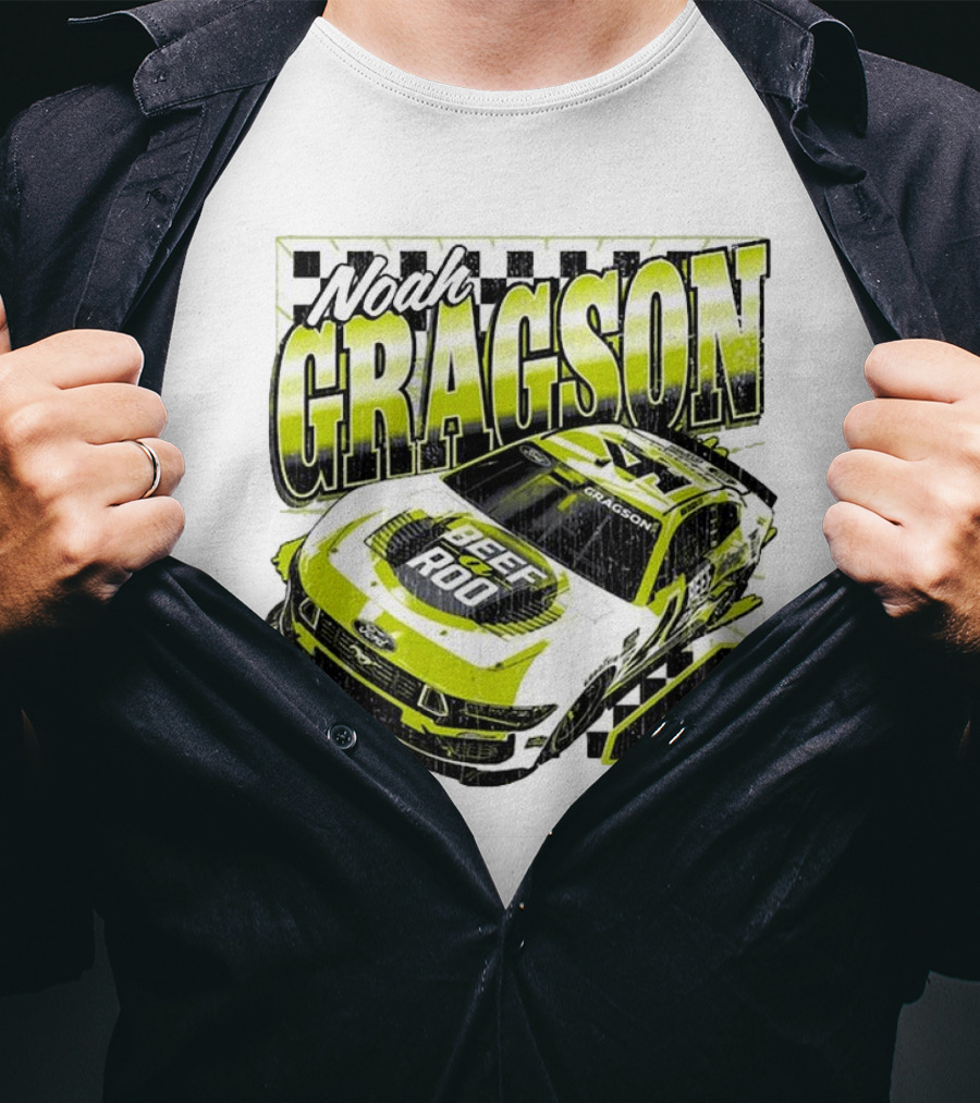 Noah Gragson Beef-A-Roo Car Racing Number 4 T-Shirt