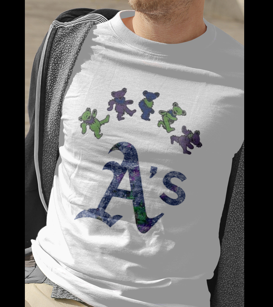 Oakland Athletics Grateful Dead Dancing Bears 2025 T-Shirt
