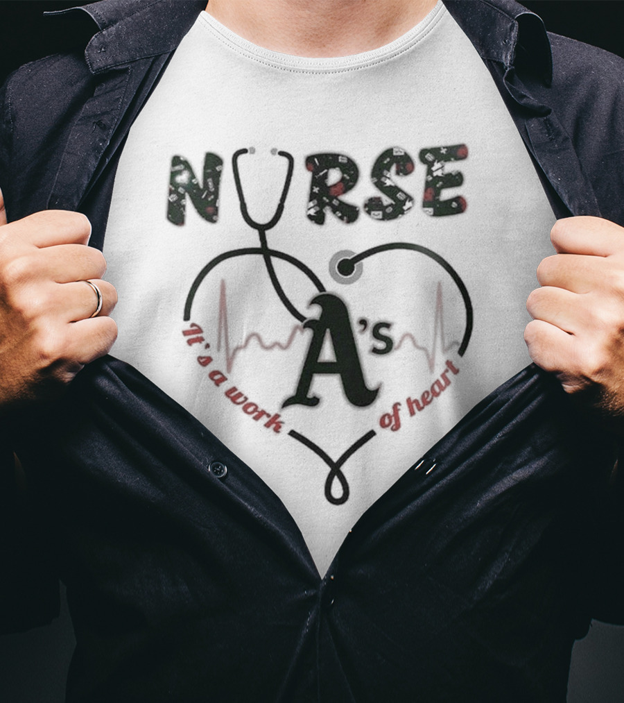 Oakland Athletics Nurses Appreciation Night 2025 Baseball T-Shirt