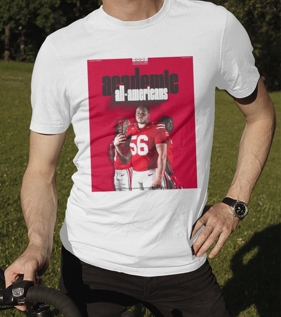 Ohio State Football Academic All-Americans Quinshon Judkins Seth McLaughlin Donovan Jackson T-Shirt