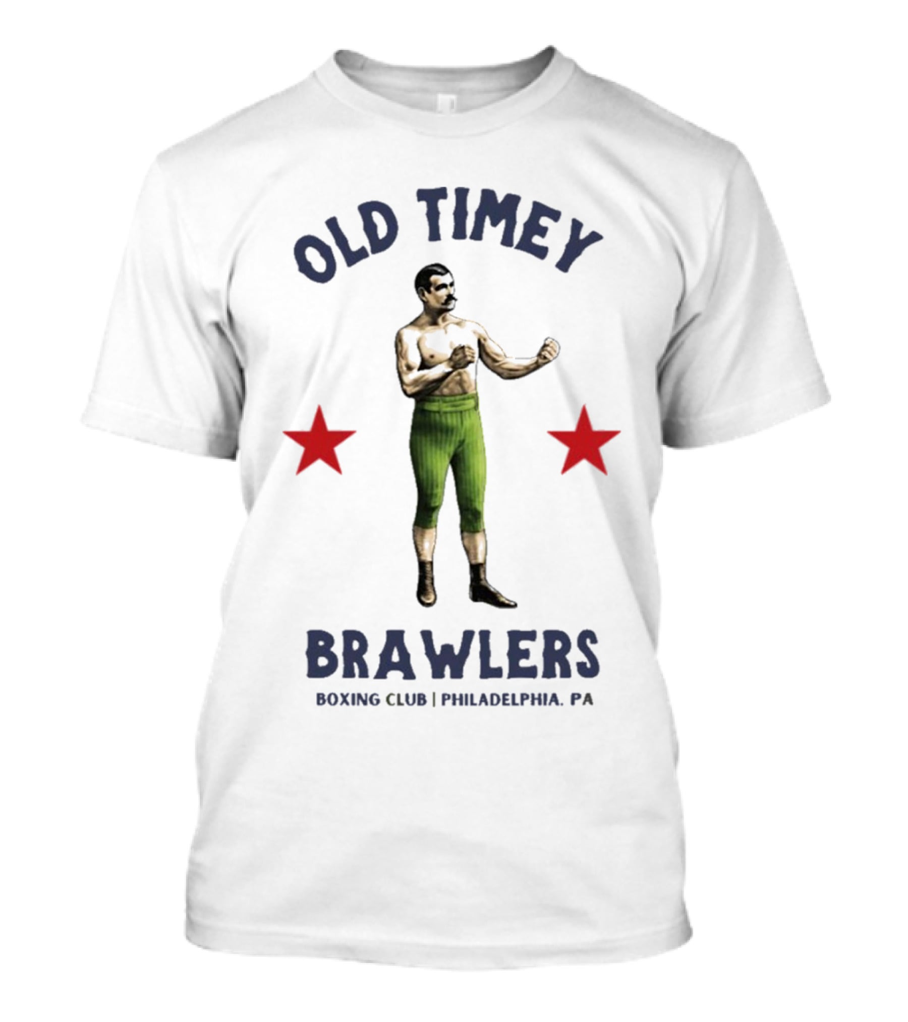 Old Timey Brawlers Boxing Club Philadelphia Vintage Style T-Shirt