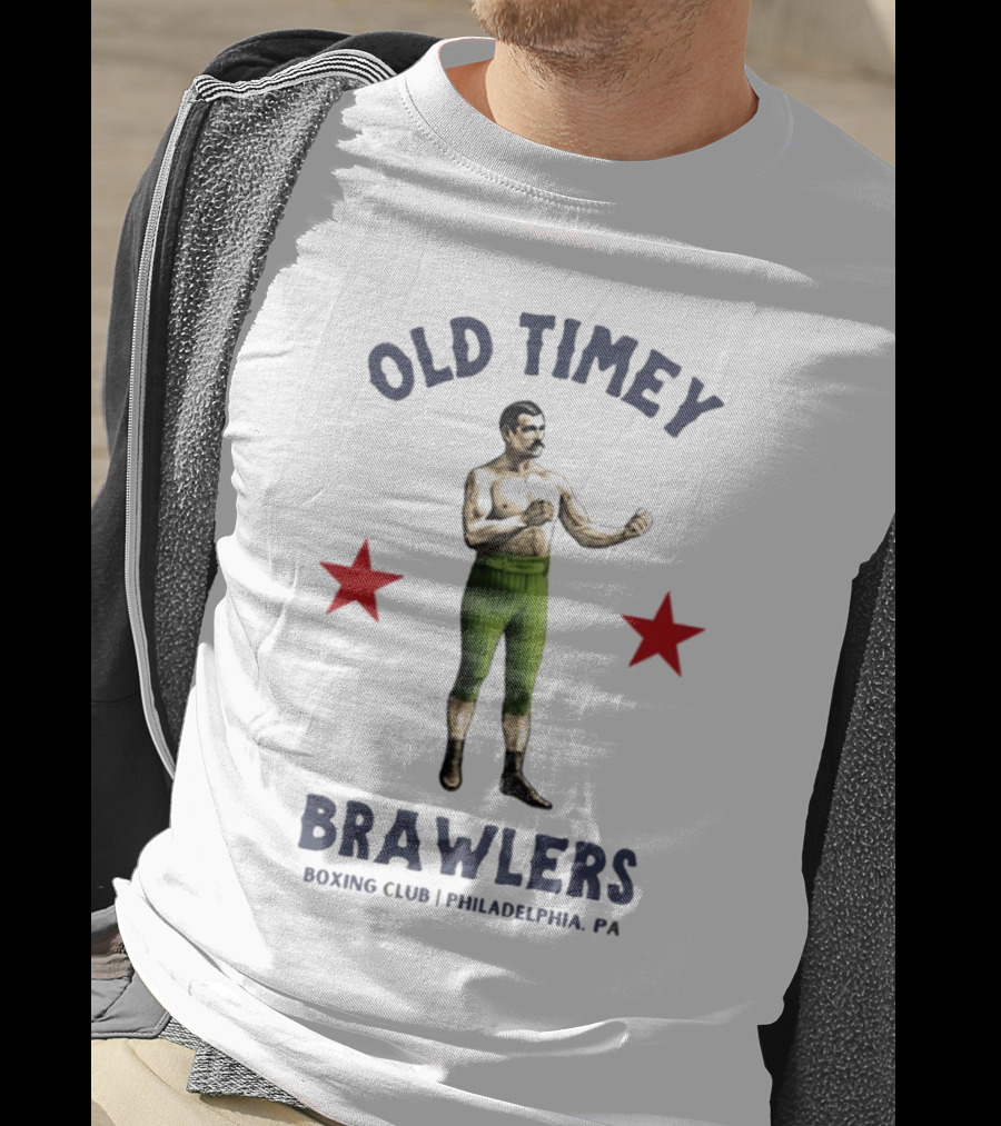 Old Timey Brawlers Boxing Club Philadelphia Vintage Style T-Shirt