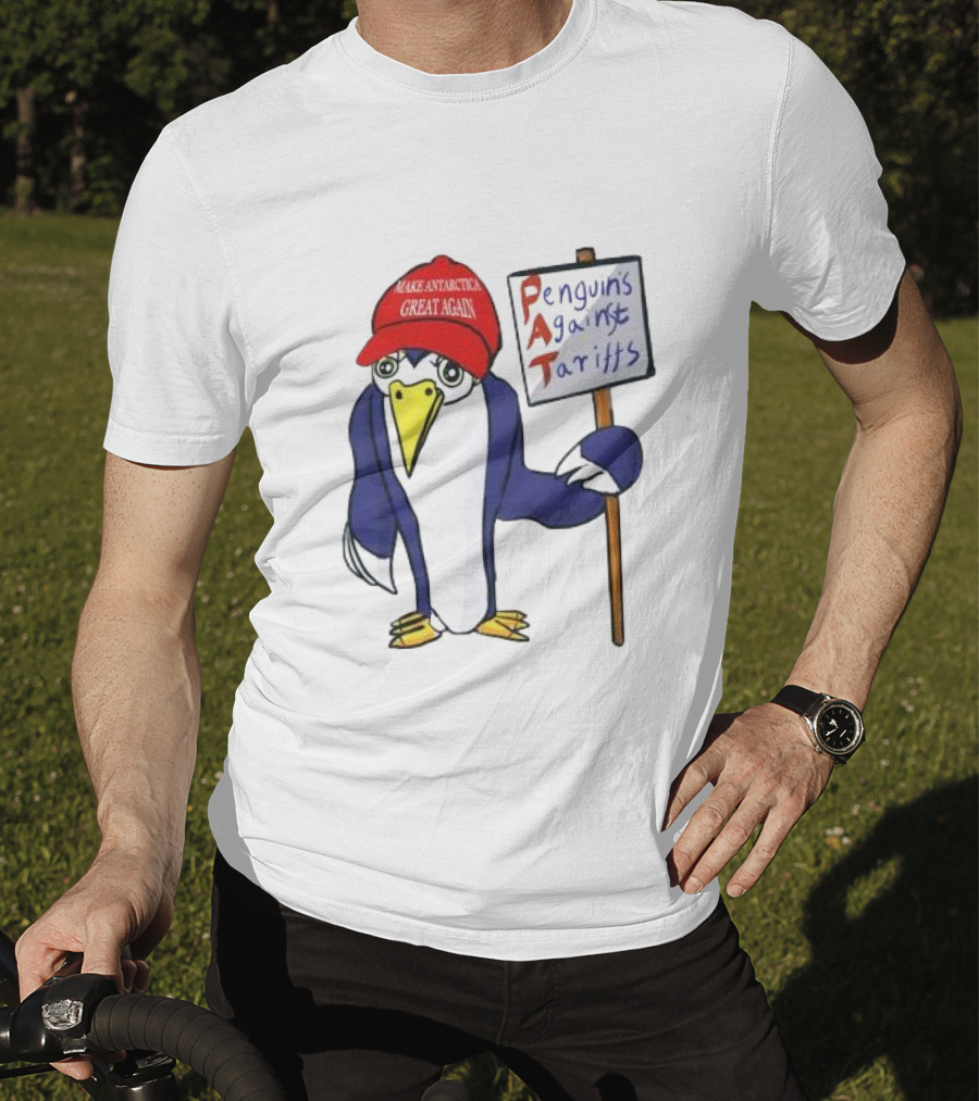 PAT Penguins Against Tariffs Make Antarctic Great Again T-Shirt