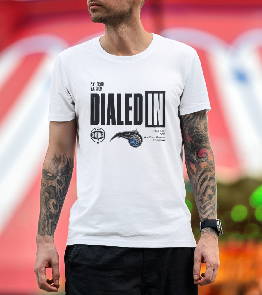 The Locker Room Dialed In 2024-2025 NBA Southeast Division Champions Orlando T-Shirt