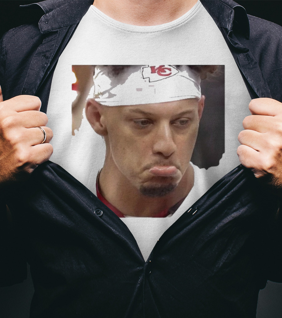 Super Sad Pat Mahomes Headband KC T-Shirt