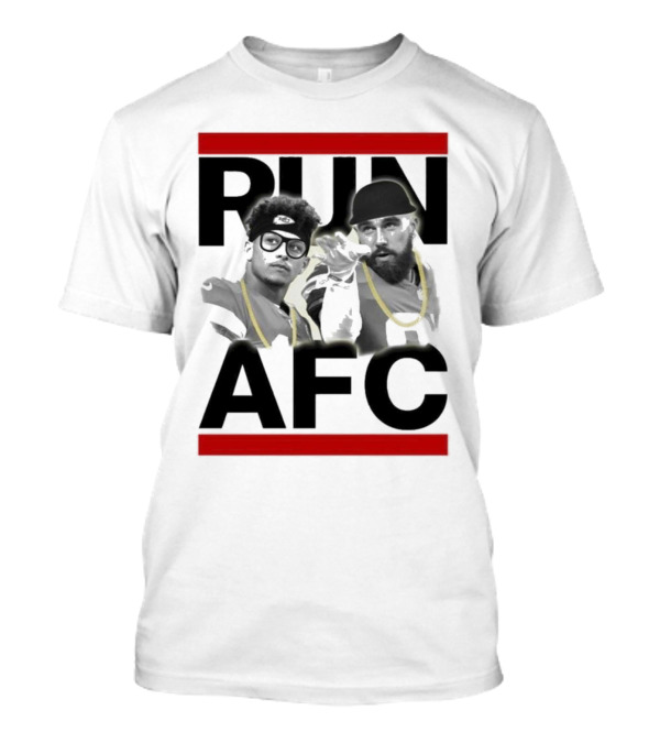 Patrick Mahomes Travis Kelce Run AFC Champions T-Shirt