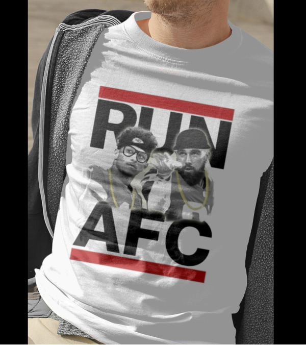 Patrick Mahomes Travis Kelce Run AFC Champions T-Shirt