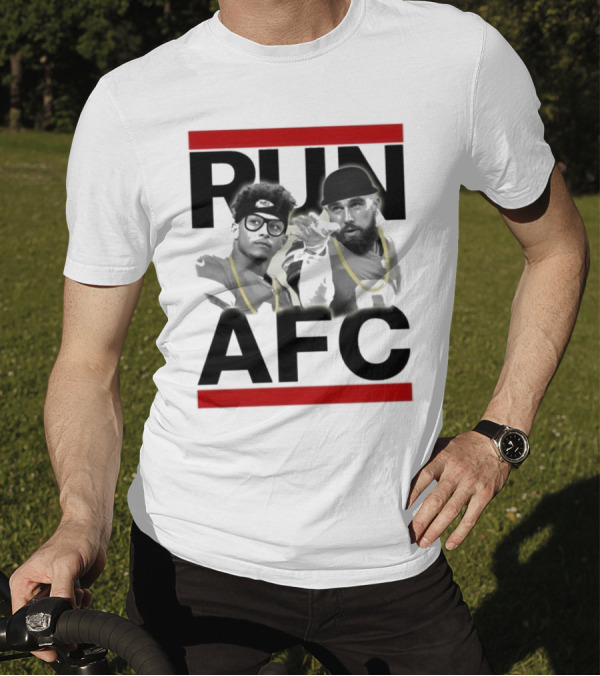 Patrick Mahomes Travis Kelce Run AFC Champions T-Shirt