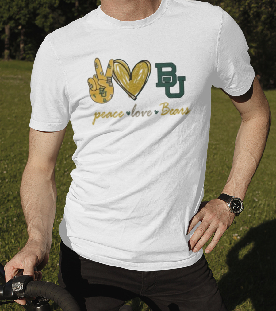 Peace Love BU Bears T-Shirt