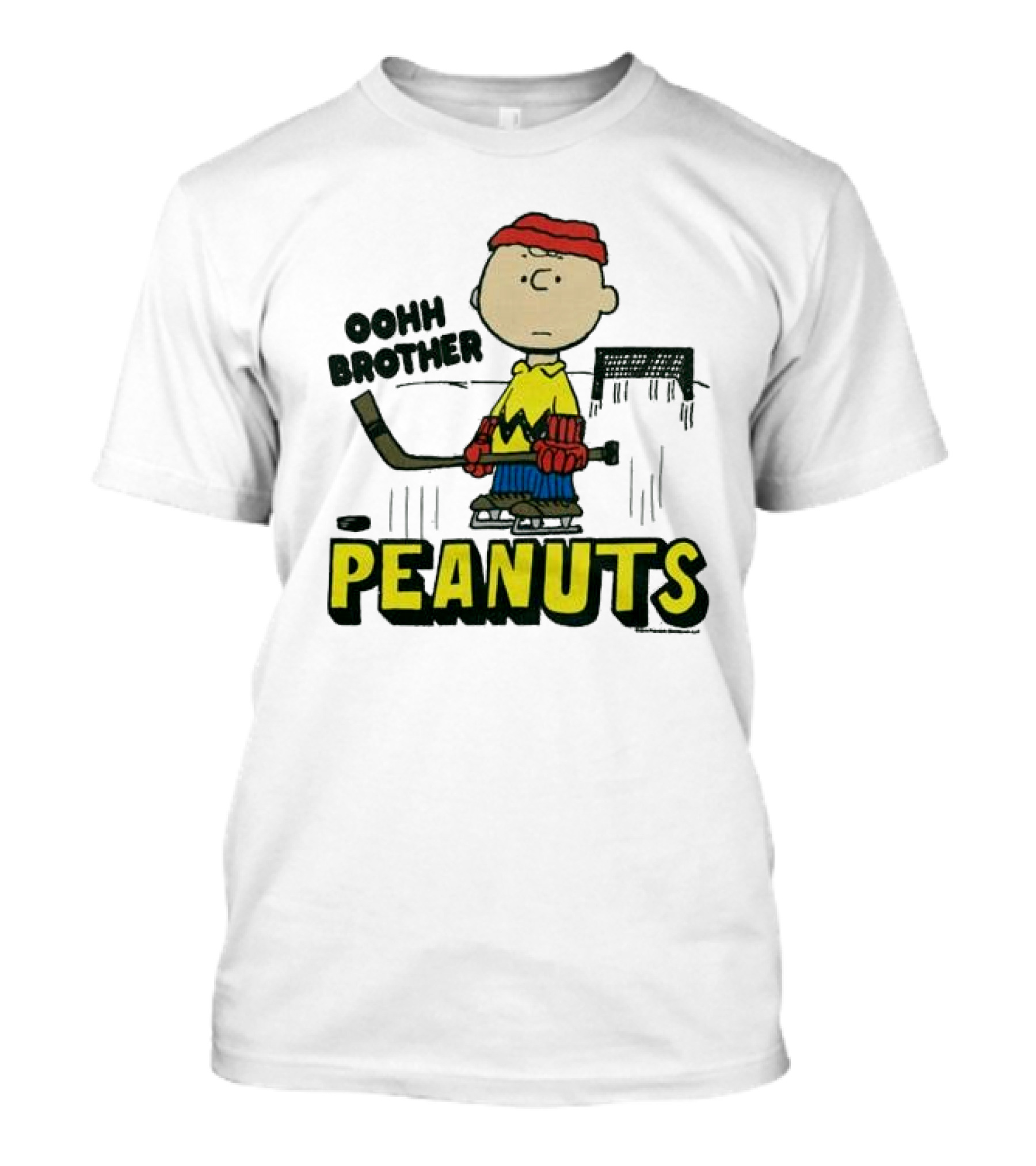 Peanuts Charlie Brown Oohh Brother Hockey Player T-Shirt