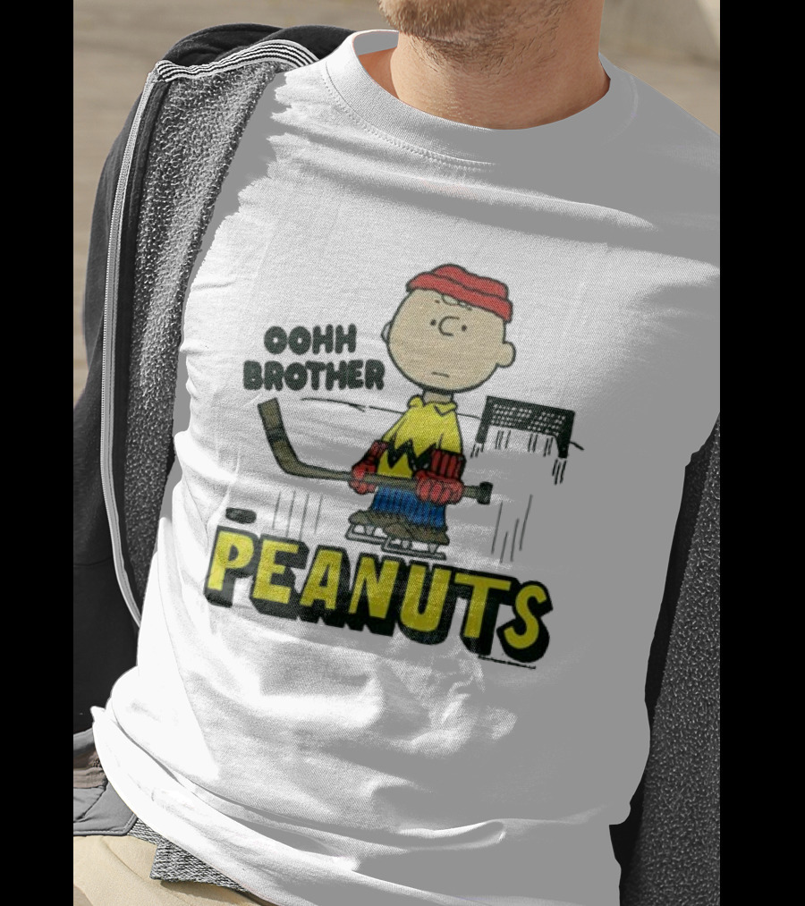 Peanuts Charlie Brown Oohh Brother Hockey Player T-Shirt