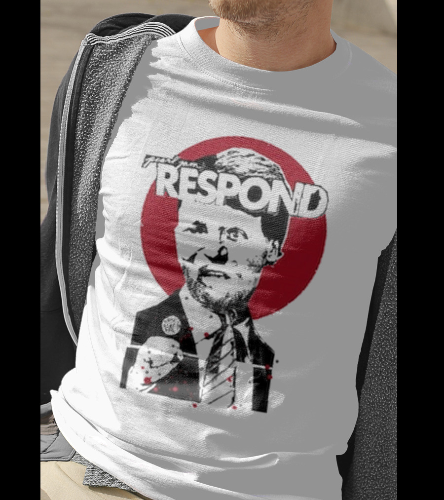 Pearl Jam Respond 2025 Red Circle Silhouette T-Shirt