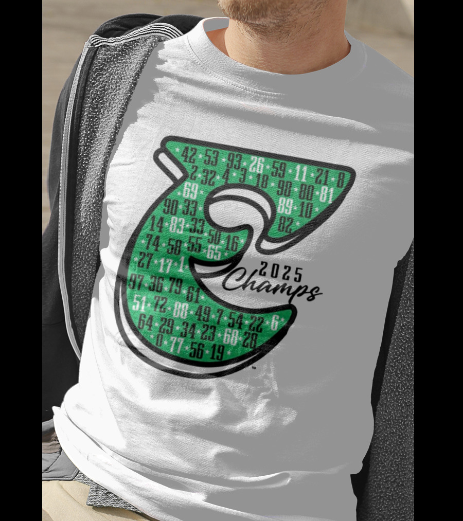 Philadelphia E 2025 Champs Numbers Design T-Shirt