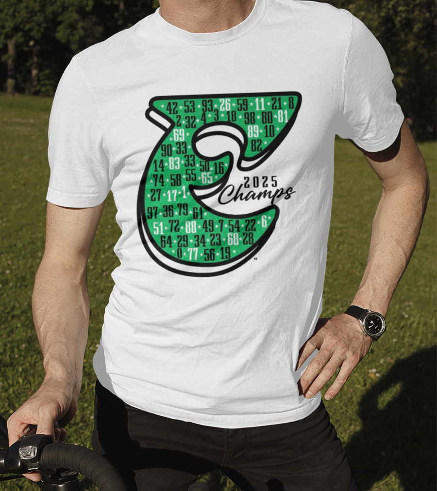 Philadelphia E 2025 Champs Numbers Design T-Shirt