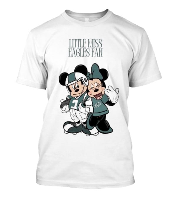 Philadelphia Eagles Mickey And Minnie Little Liss Eagles Fan T-Shirt