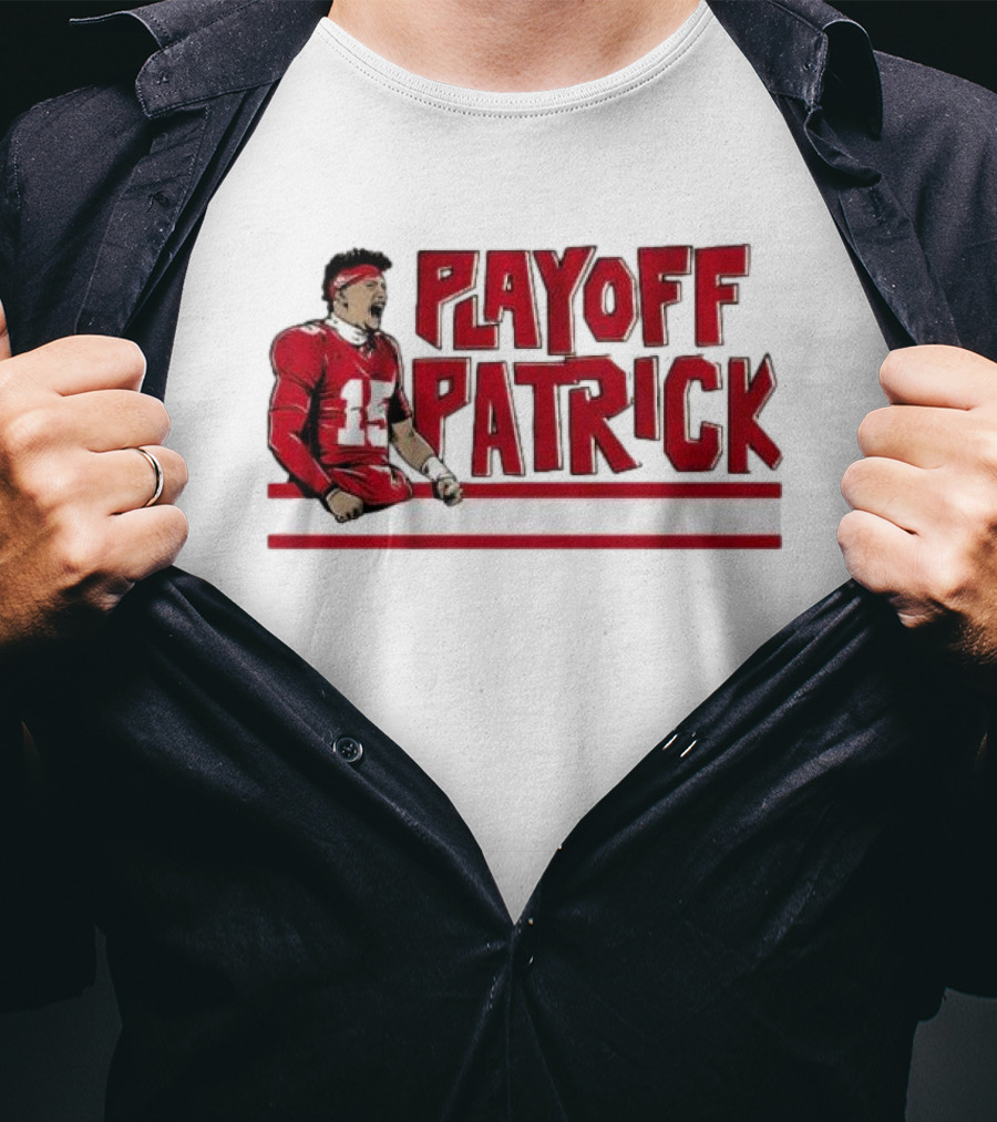 Playoff Patrick Mahomes Kansas City Chiefs Football Icon Graphic T-Shirt