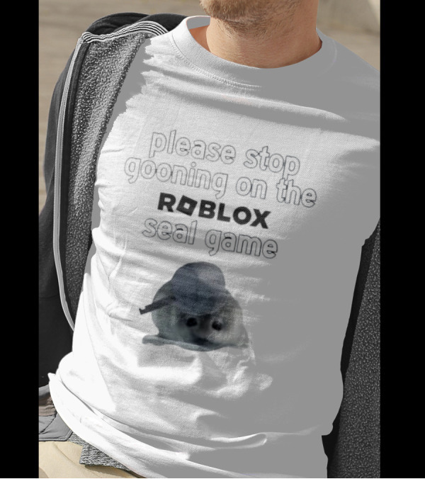 Stop Gooning On The Roblox Seal Game T-Shirt