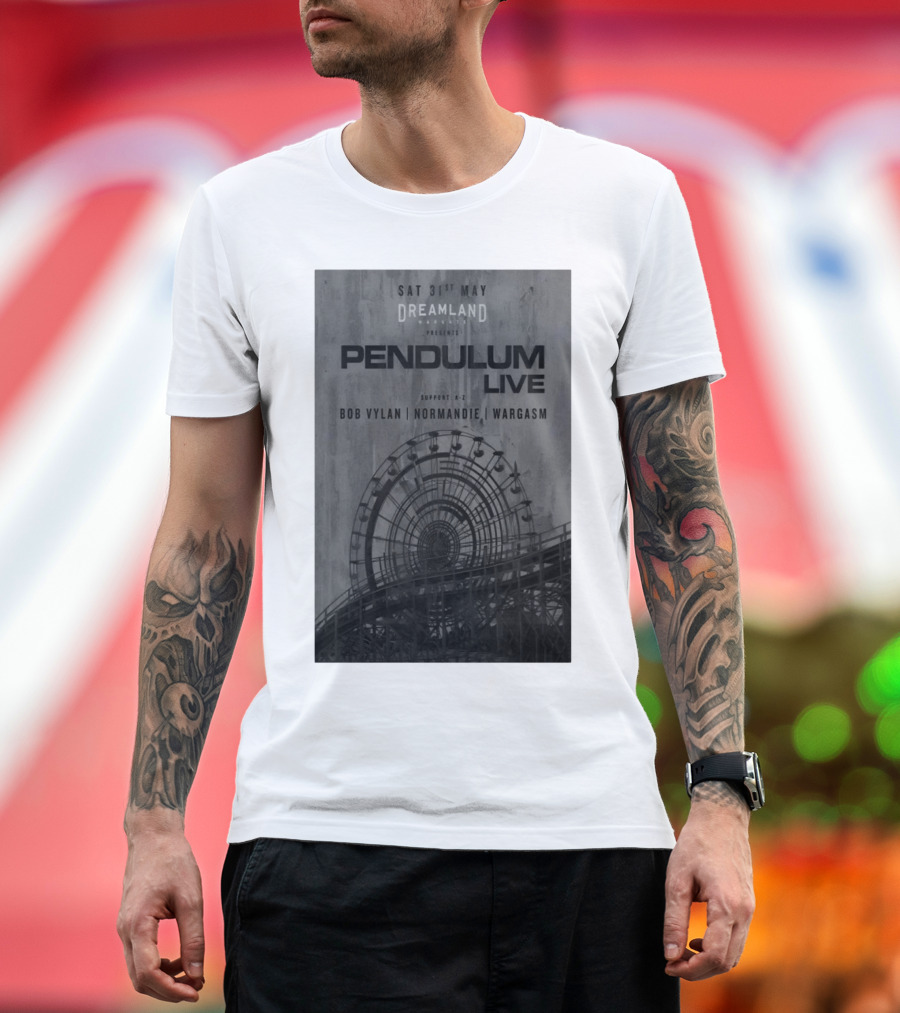 Pendulum Live Dreamland Margate Sat 31st May Bob Vylan Normandie Wargasm T-Shirt