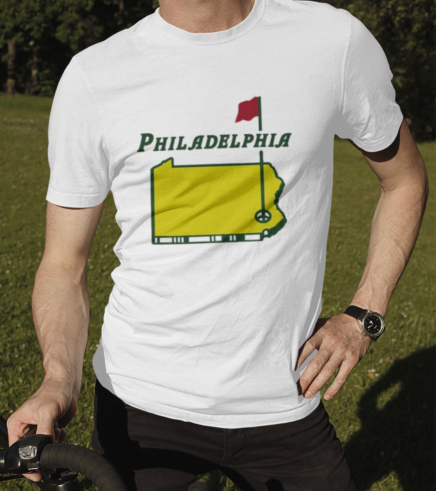 Philadelphia Masters Golf Pennsylvania Flagstick Icon T-Shirt