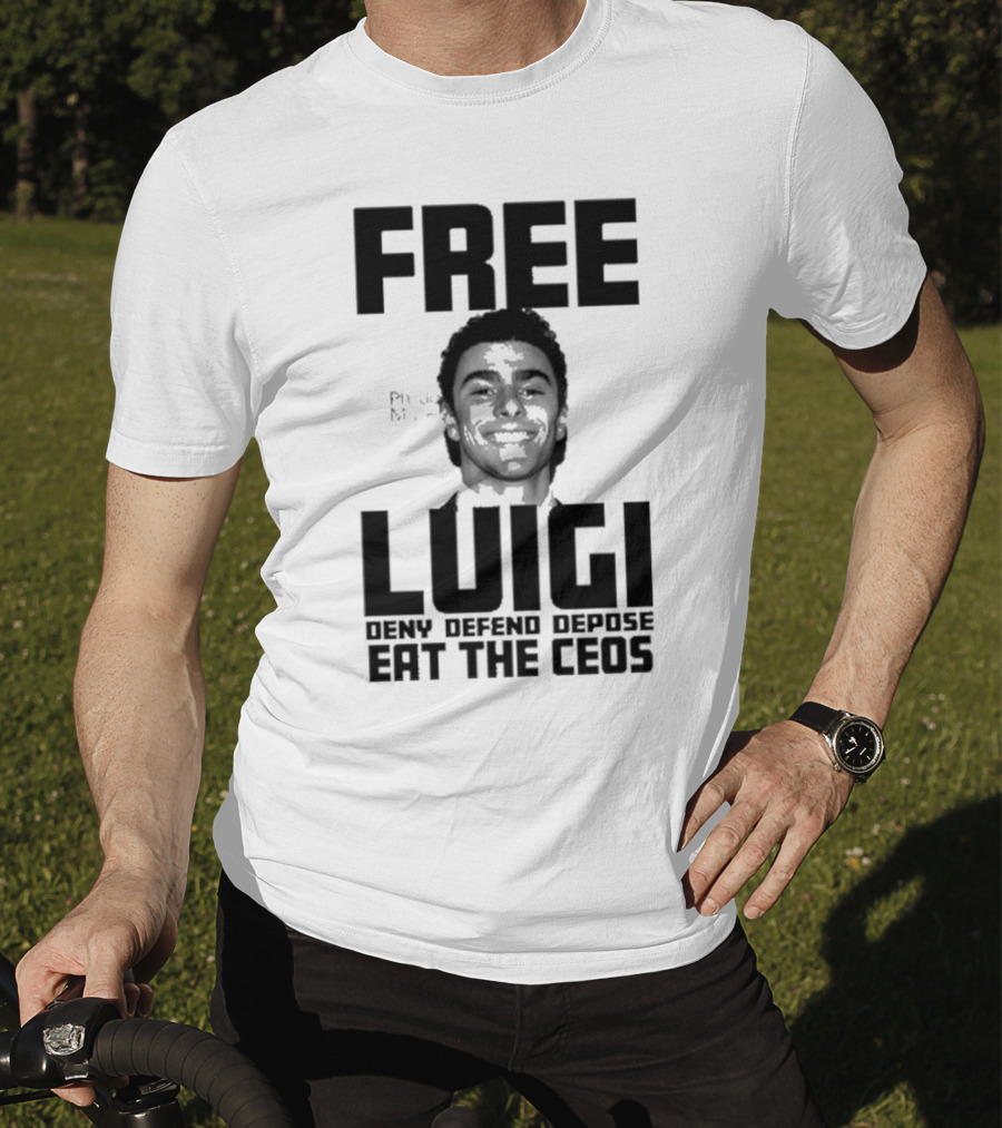 Portland USA Free Luigi Deny Defend Depose Eat The Ceos T-Shirt