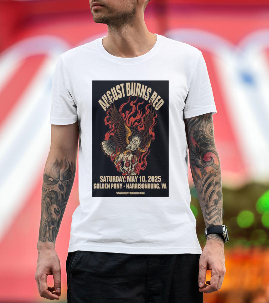 August Burns Red Concert May 10 2025 Golden Pony Harrisonburg VA T-Shirt